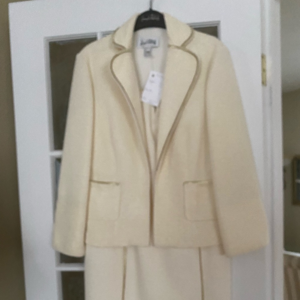 2 piece alter dress and jacket.
